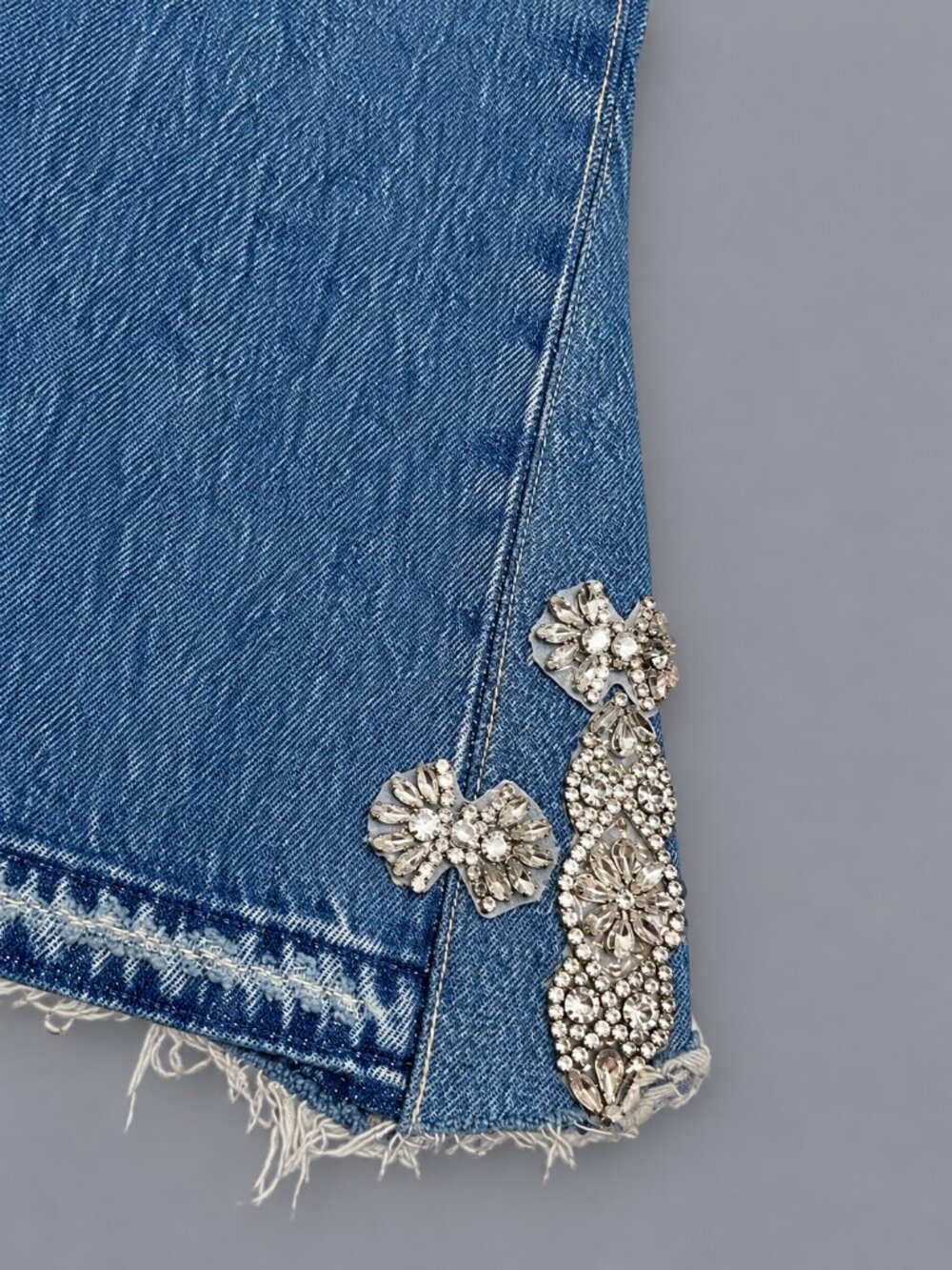 Levi's 501 distressed rare limited 150th anniversary blue jeans custom embellish - Picture 2 of 16